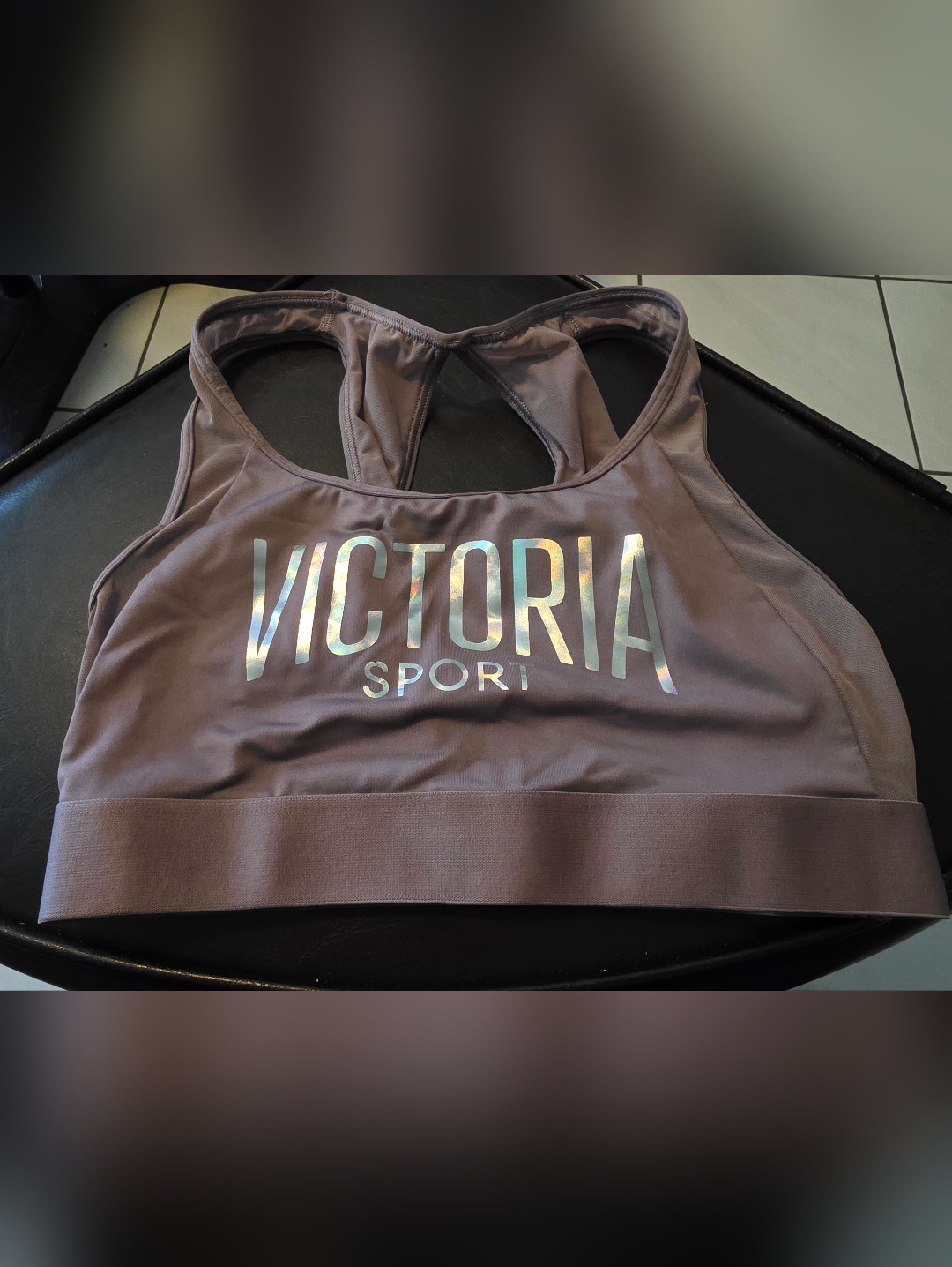 Victorias Secret "The Players" Women's Mauve Racerback Sports Bra